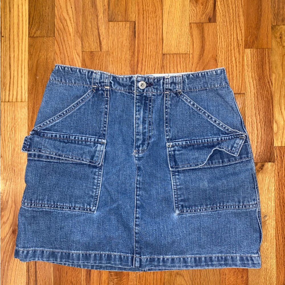 Vintage GAP surplus cargo denim skirt